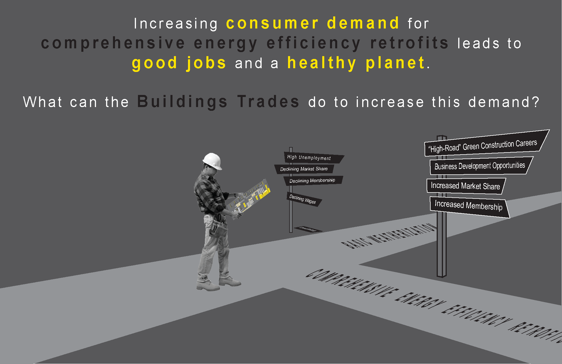 2nd panel: Green Construction poster