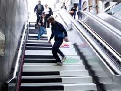 piano stairs
