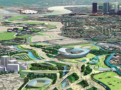 London Olympic Village construction